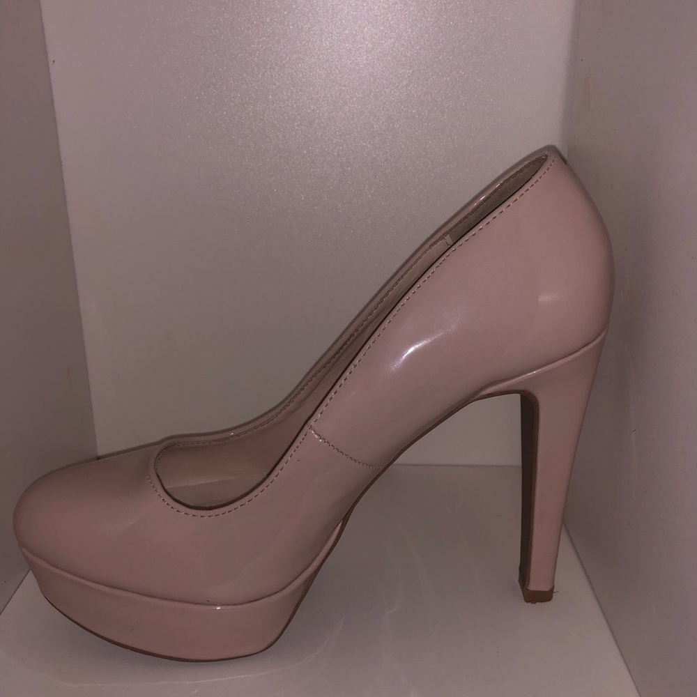 Nude pink heels